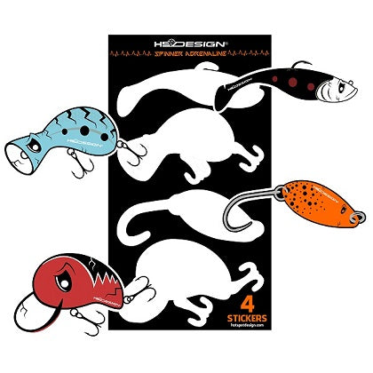 Colección de señuelos adhesivos