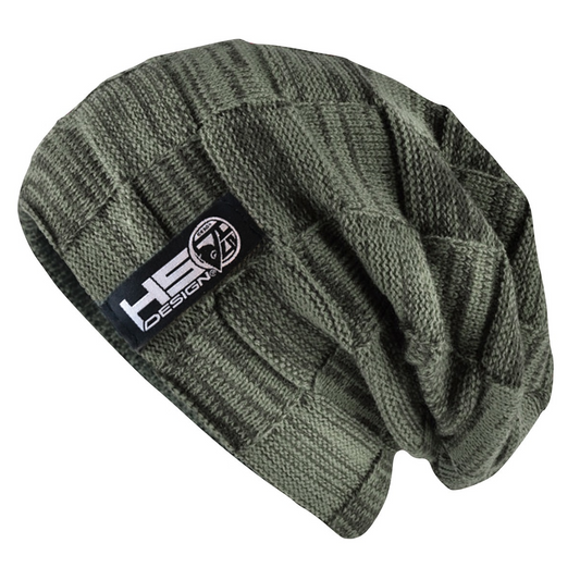 Gorro verde HSD con pelo