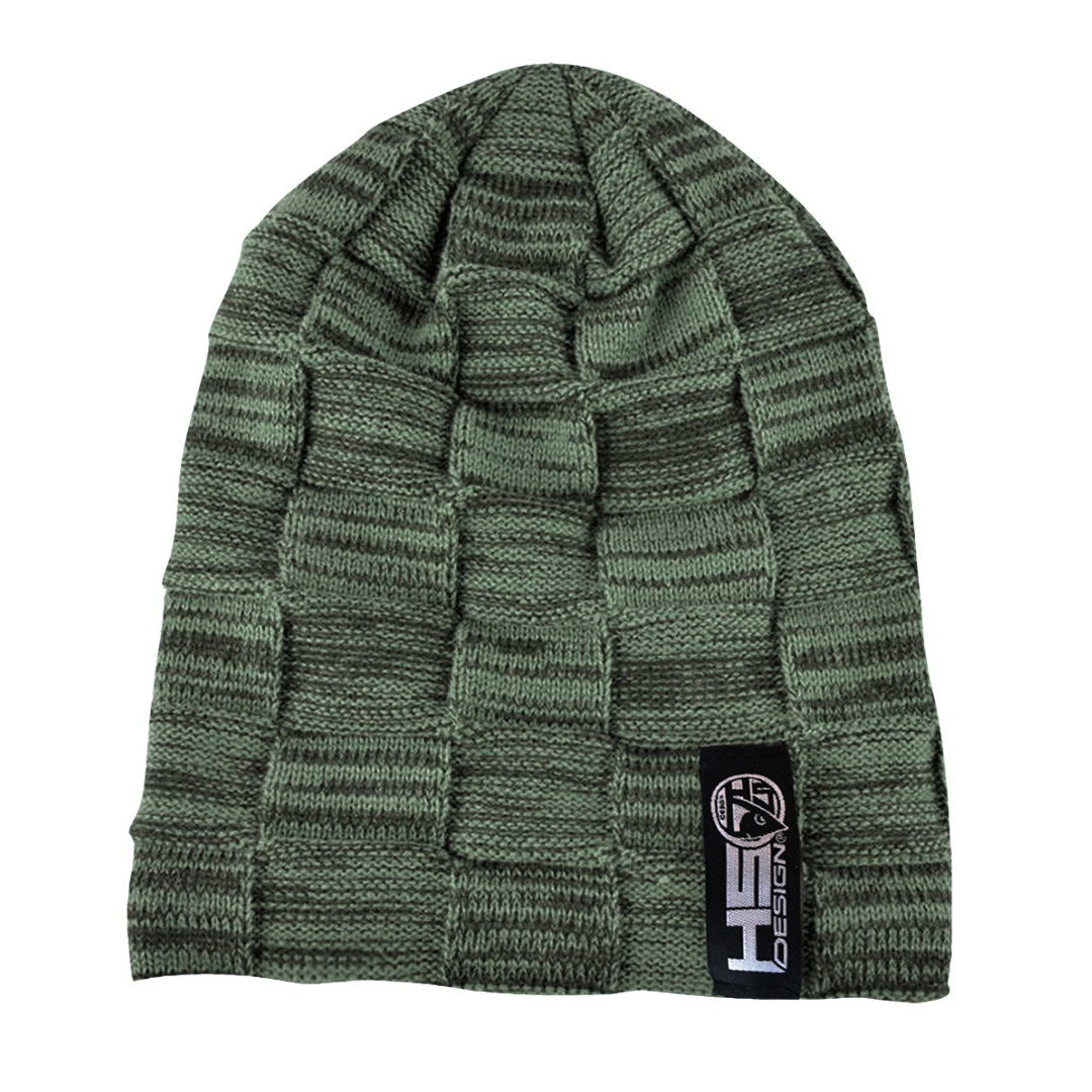 Gorro verde HSD con pelo