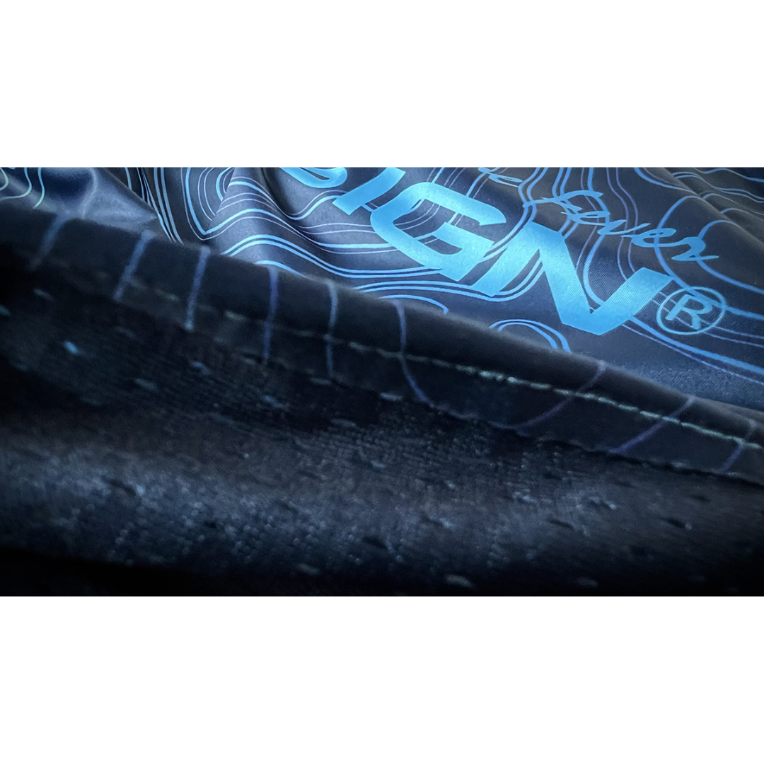 Hotspot Design - Hooded performance t-shirt Bathimetry