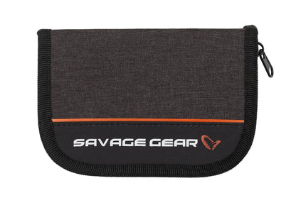 Cartera Savage Gear con cremallera, capacidad para 12 unidades y espuma, 17 x 11 cm