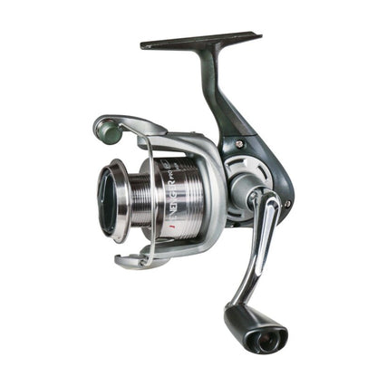 OKUMA Revenger Pro 30 FD fishing reel with durable metallic finish, ergonomic handle, and smooth drag system for versatile fishing.