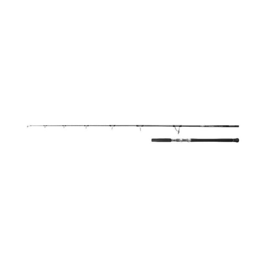 SHIMANO Ocea Plug Flexdrive S83H 2,51m fishing rod with sleek black design, durable guides, and ergonomic handle for heavy-duty fishing up to 150g.